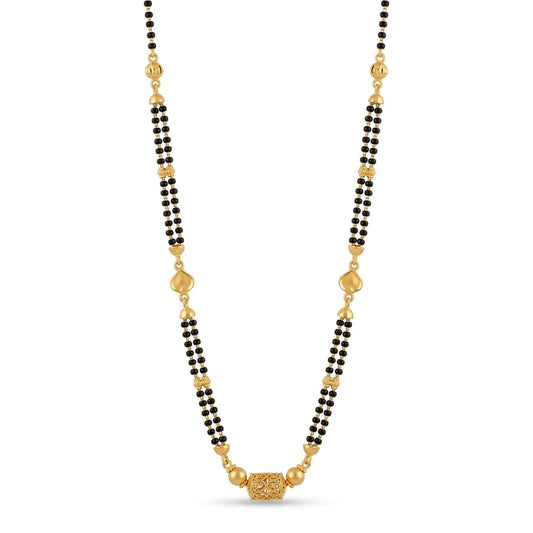 10gms Short Mangalsutra with ball pendant