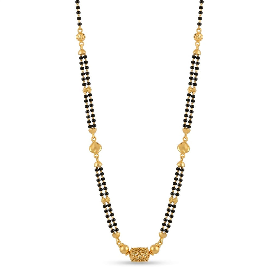 10gms Short Mangalsutra with ball pendant