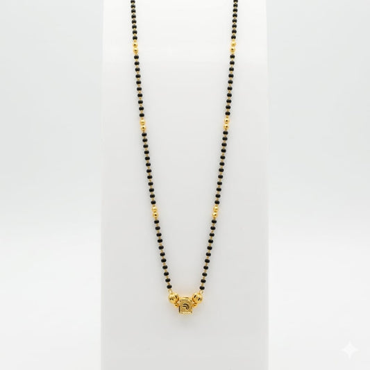 10gms Short Mangalsutra with ball pendant