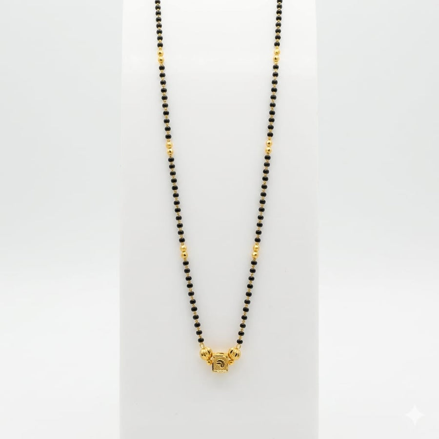 10gms Short Mangalsutra with ball pendant