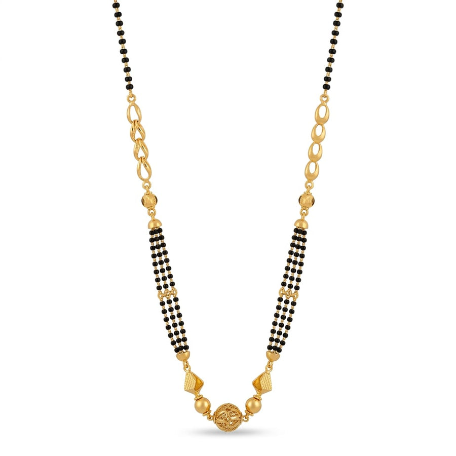 9gms Short Mangalsutra with ball pendant
