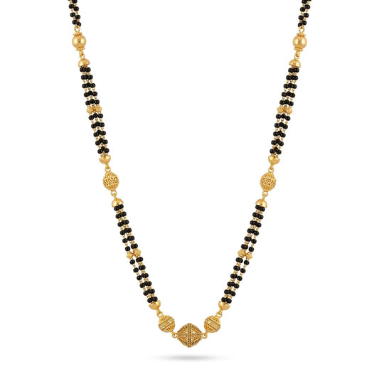 10gms Short Mangalsutra with ball pendant