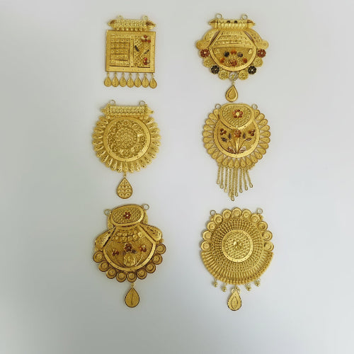 5gms Mangalsutra pendants flower pattern