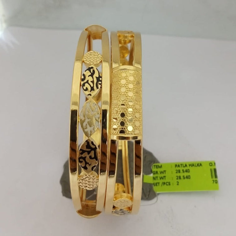 30gms Half round Bangles