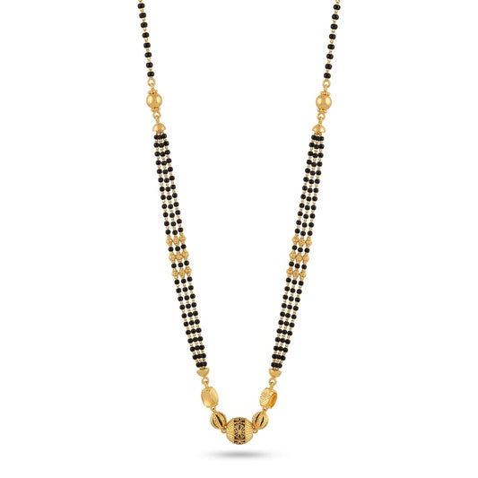 10gms Short Mangalsutra with ball pendant