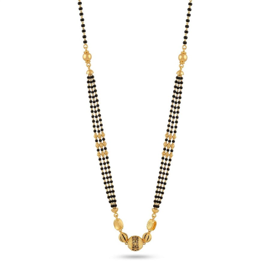 10gms Short Mangalsutra with ball pendant