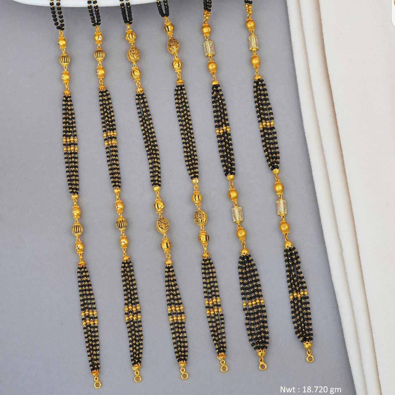 20gms Short Mangalsutra without  pendants