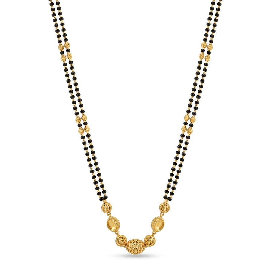 8gms Short Mangalsutra with ball pendant