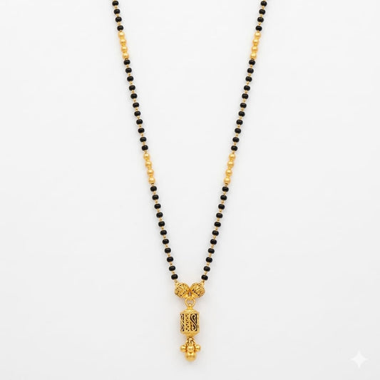 6gms Short Mangalsutra with ball pendant