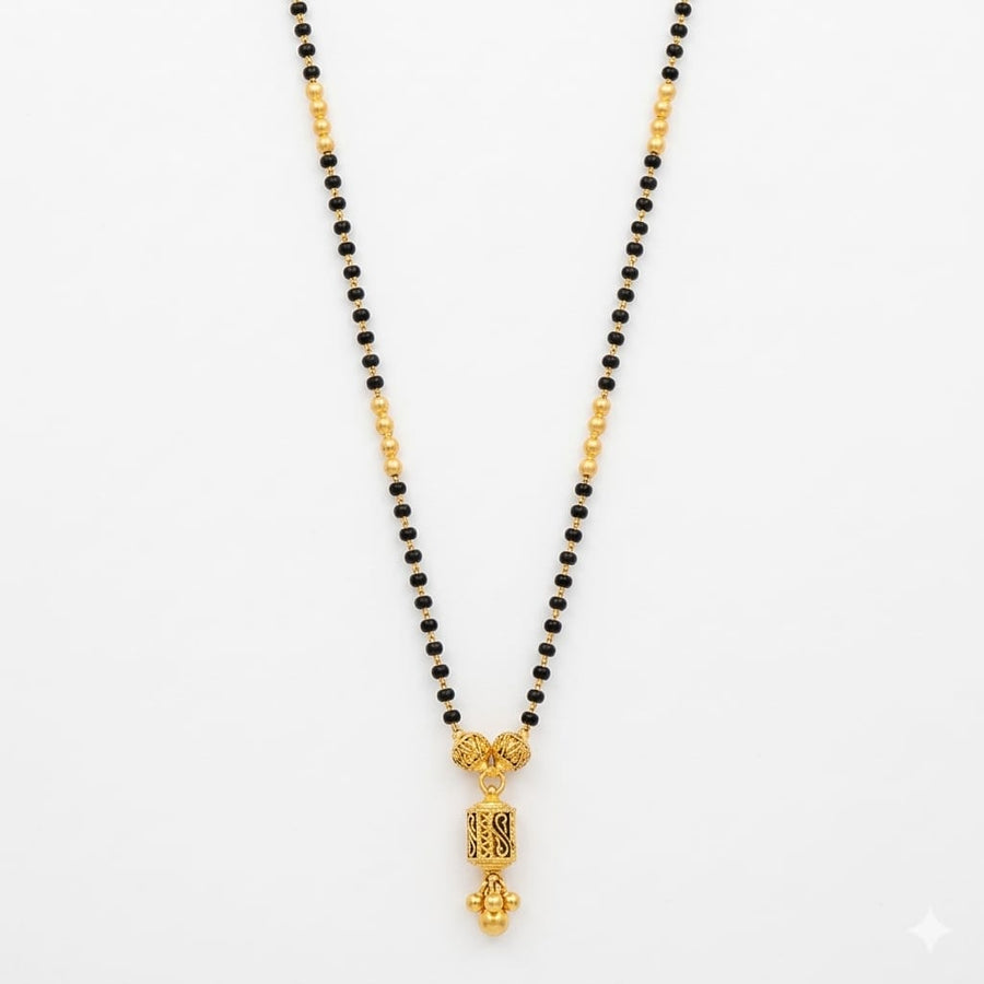6gms Short Mangalsutra with ball pendant