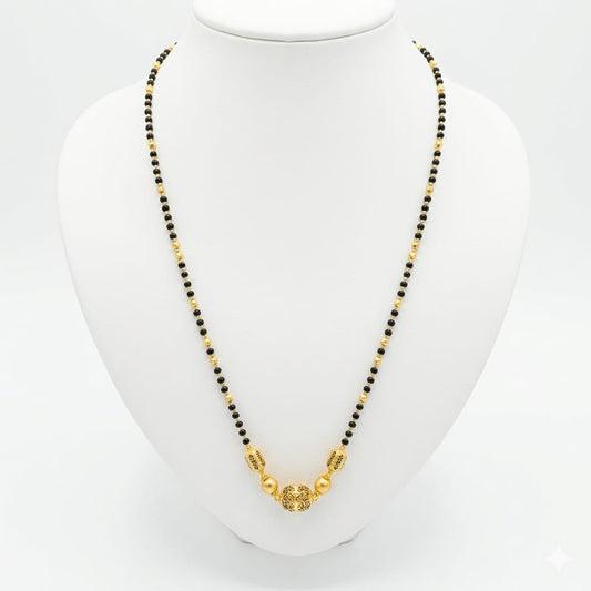 8gms Short Mangalsutra with ball pendant