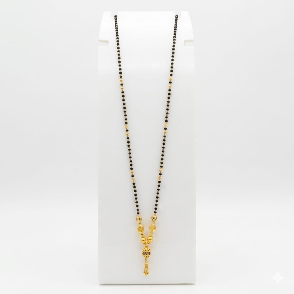 8gms Short Mangalsutra with ball pendant