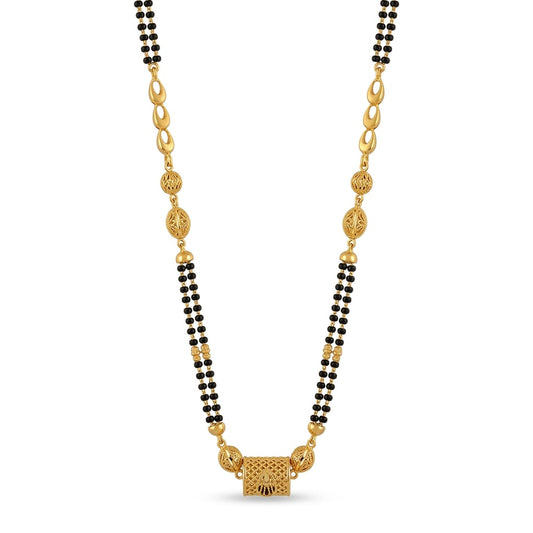 10gms Short Mangalsutra with ball pendant