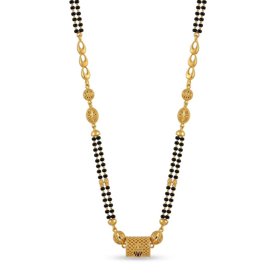 10gms Short Mangalsutra with ball pendant