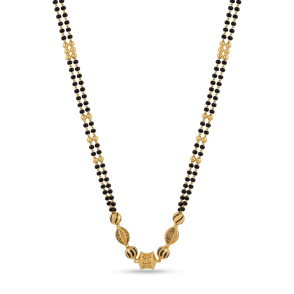 8gms Short Mangalsutra with ball pendant