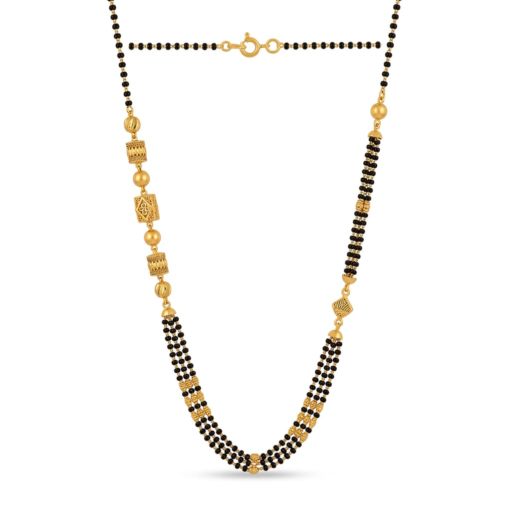11gms Short Mangalsutra with ball pendant