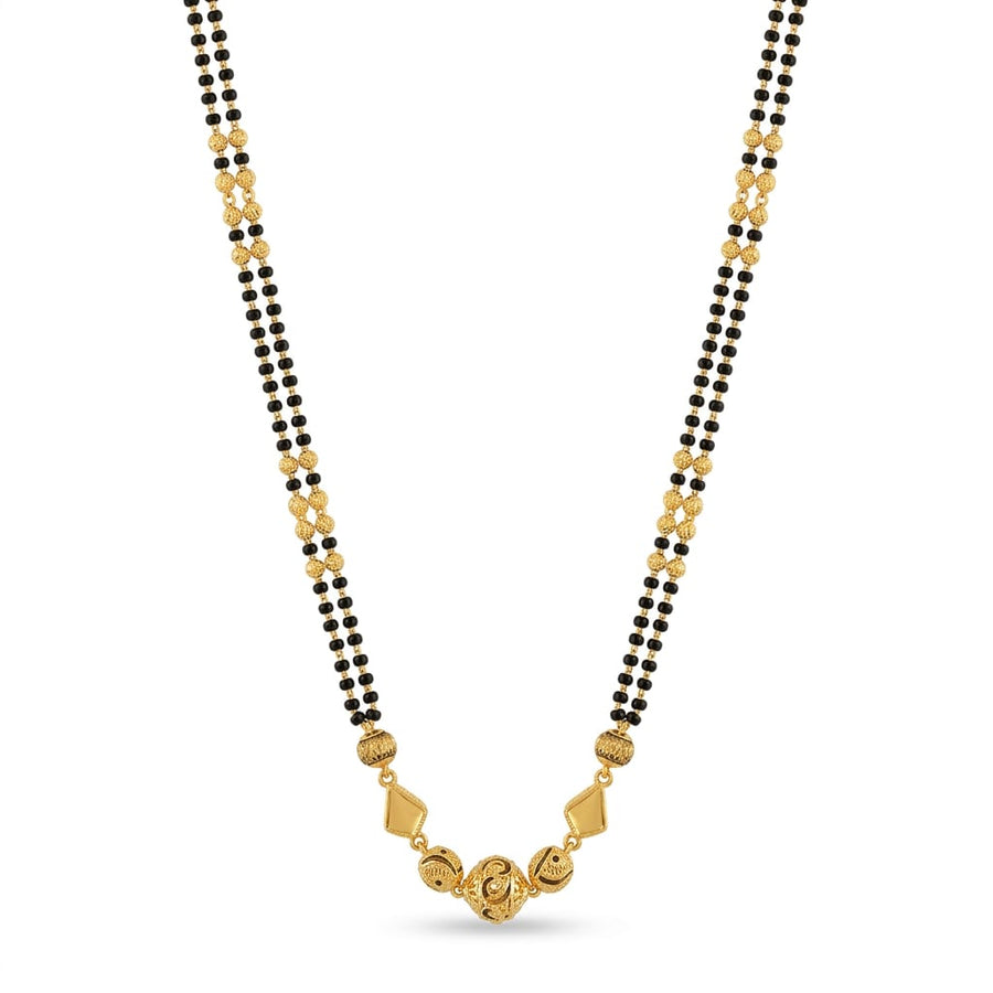 8gms Short Mangalsutra with ball pendant