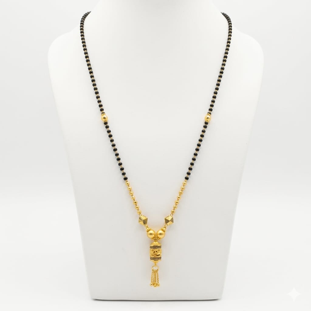7gms Short Mangalsutra with ball pendant