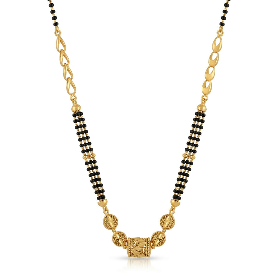 9gms Short Mangalsutra with ball pendant