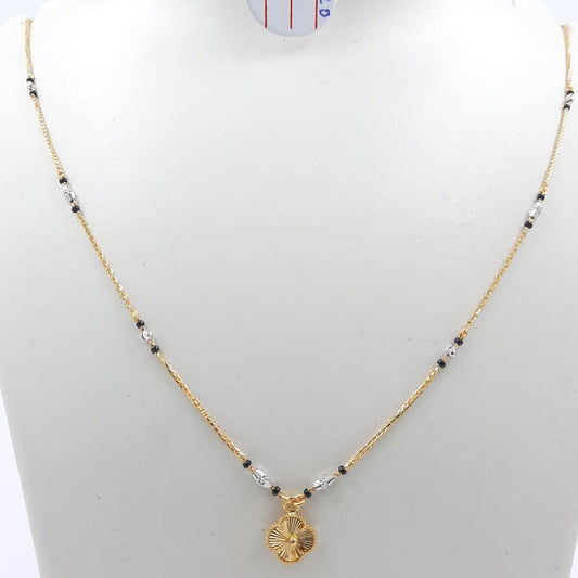 Short Mangalsutra with silver beed