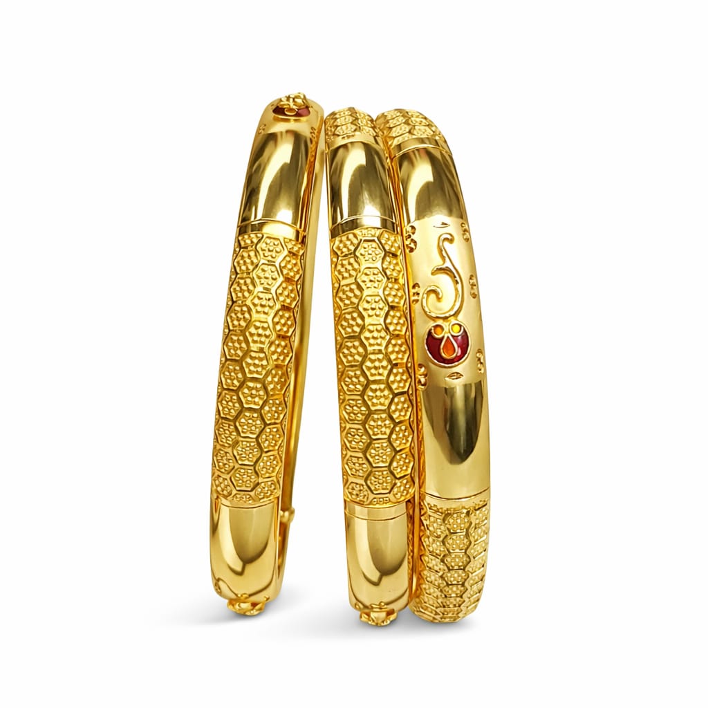 25gms Half round Bangles