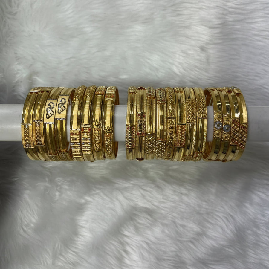 38gms Half round Bangles