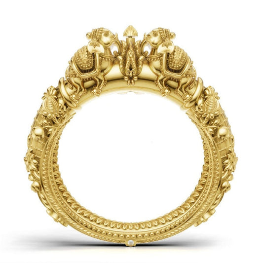 Rising Elephant design Electroforming kada