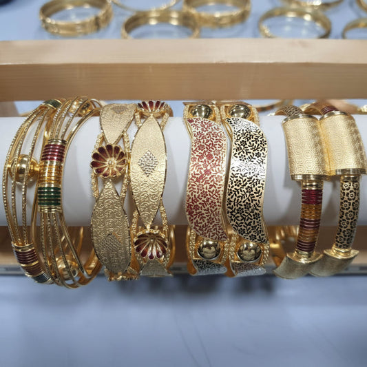 35gms fancy Half round Bangles