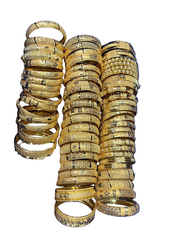45gms fancy Half round Bangles