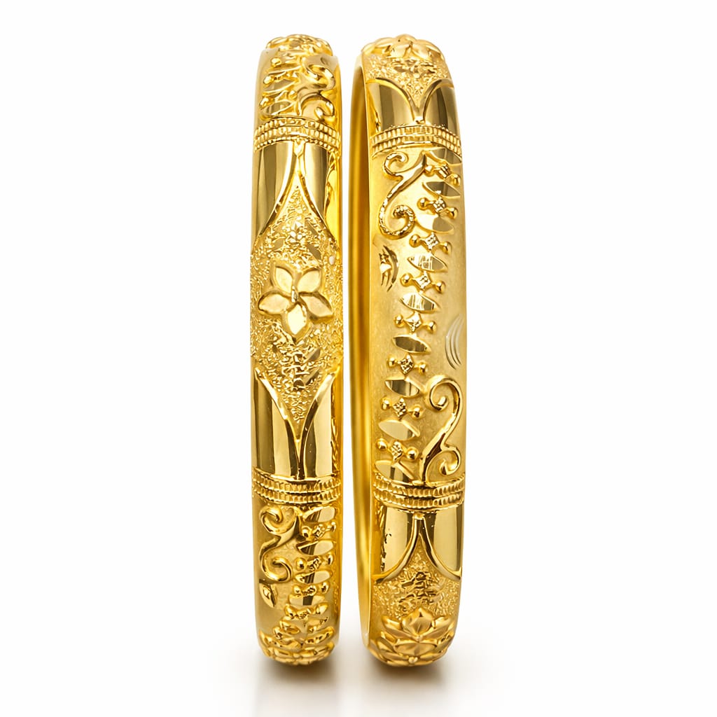 25gms Half round Bangles