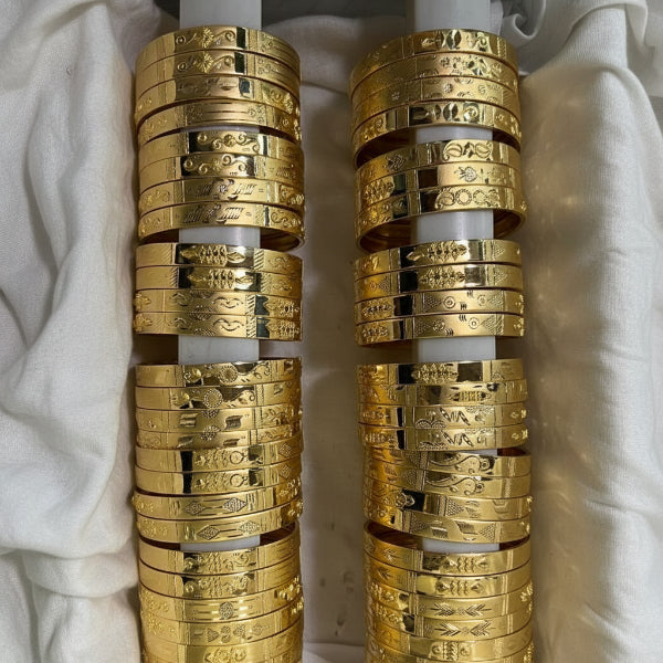 45gms Half round Bangles