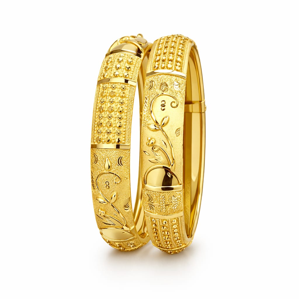 25gms Half round Bangles