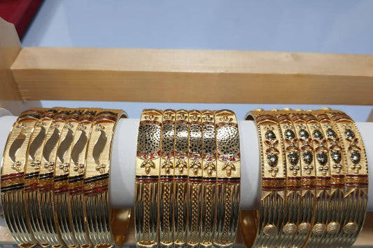 75gms fancy Half round Bangles