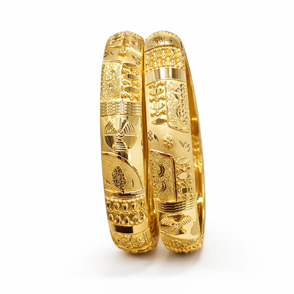 30gms Half round Bangles