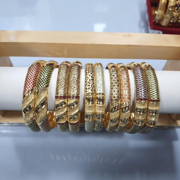 36gms fancy Half round Bangles