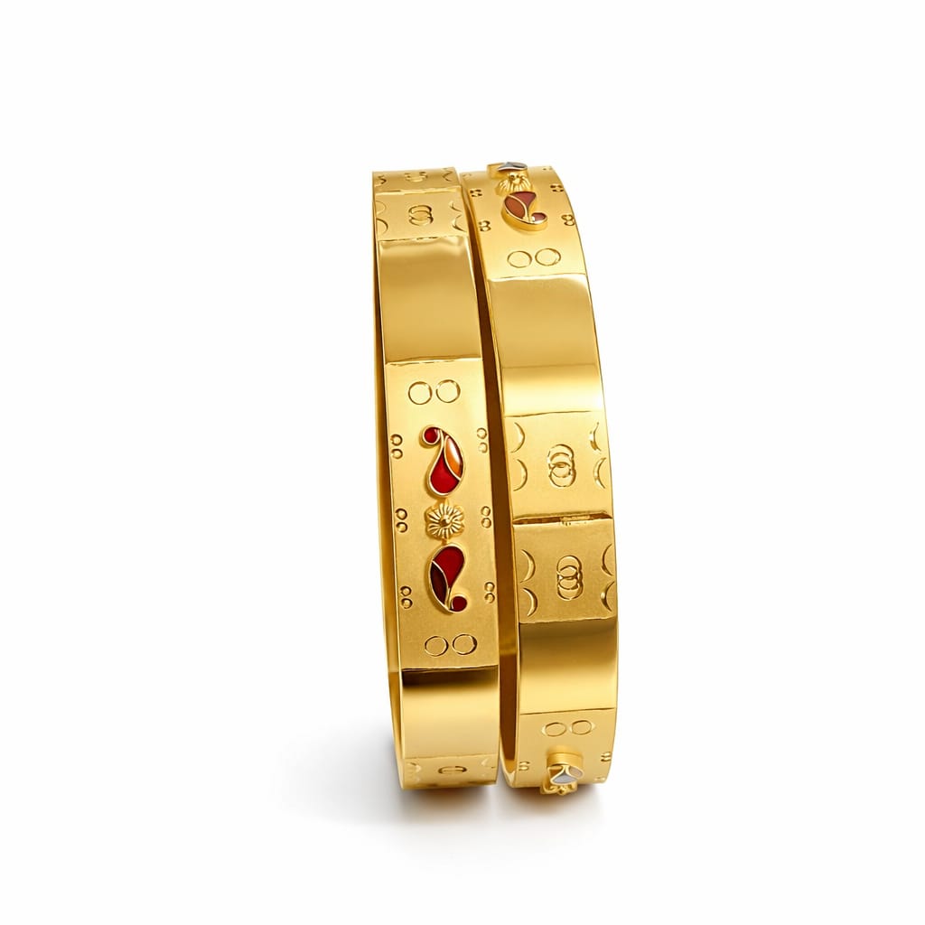 25gms Half round Bangles