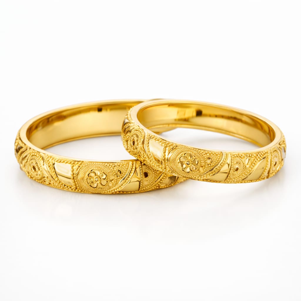 25gms Half round Bangles