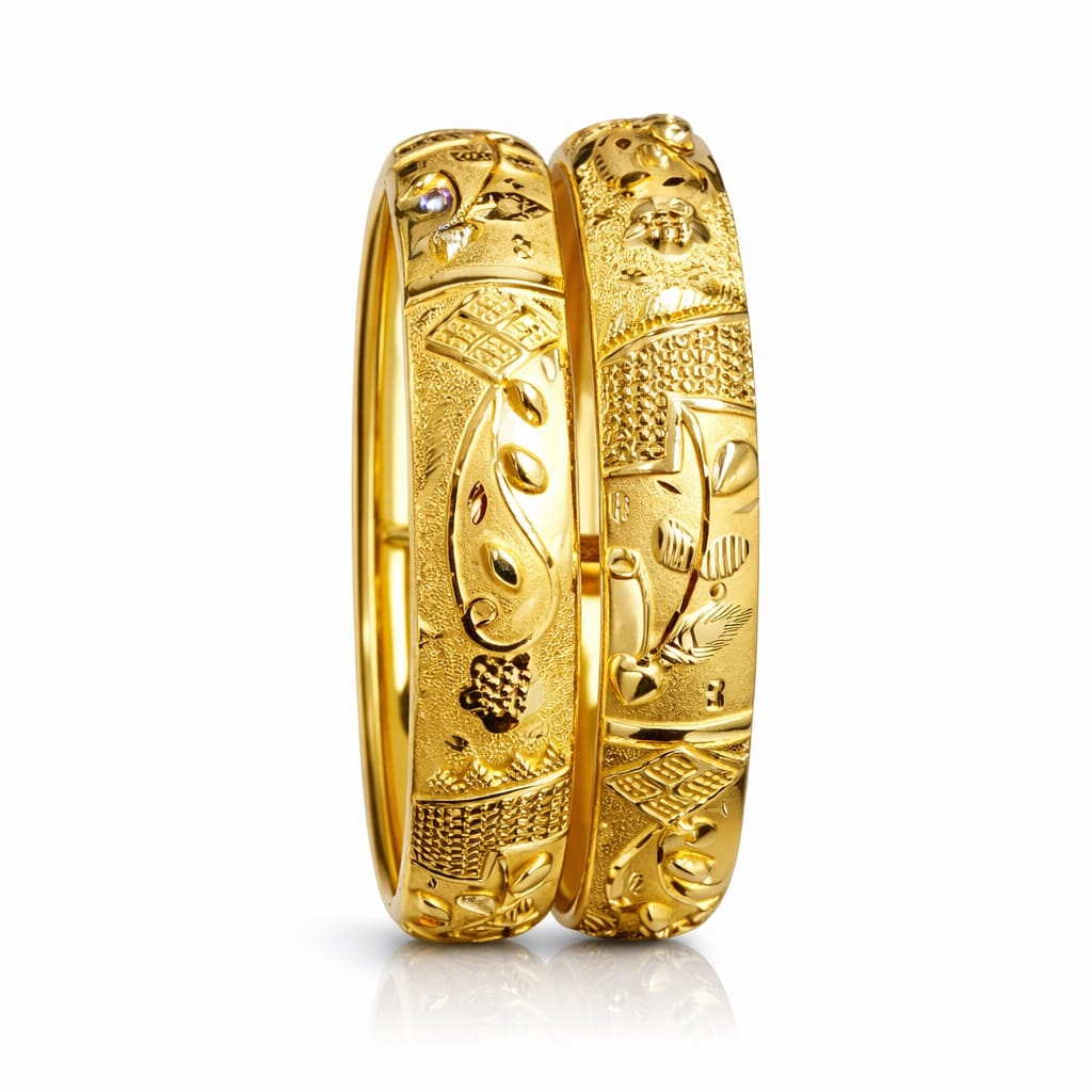 30gms Half round Bangles