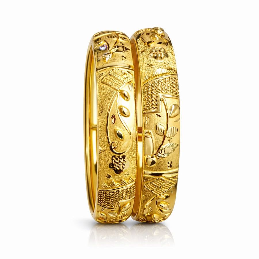 30gms Half round Bangles