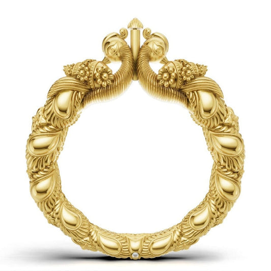 Peacock design Electroforming kada