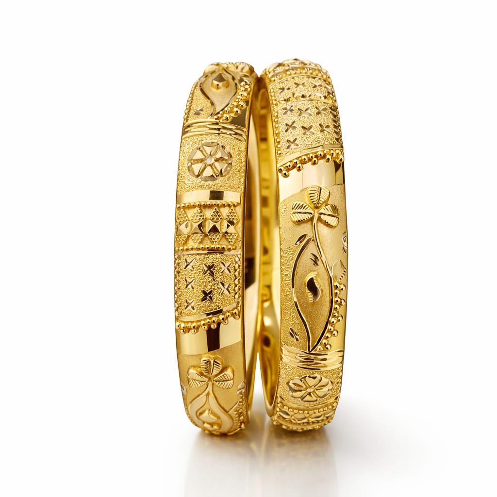 30gms Half round Bangles