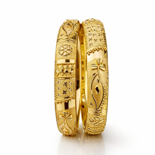 30gms Half round Bangles