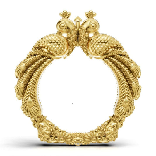 Peacock design Electroforming kada