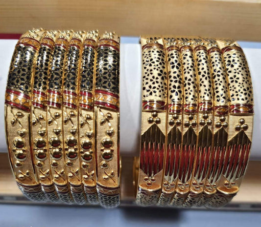 55gms fancy Half round Bangles