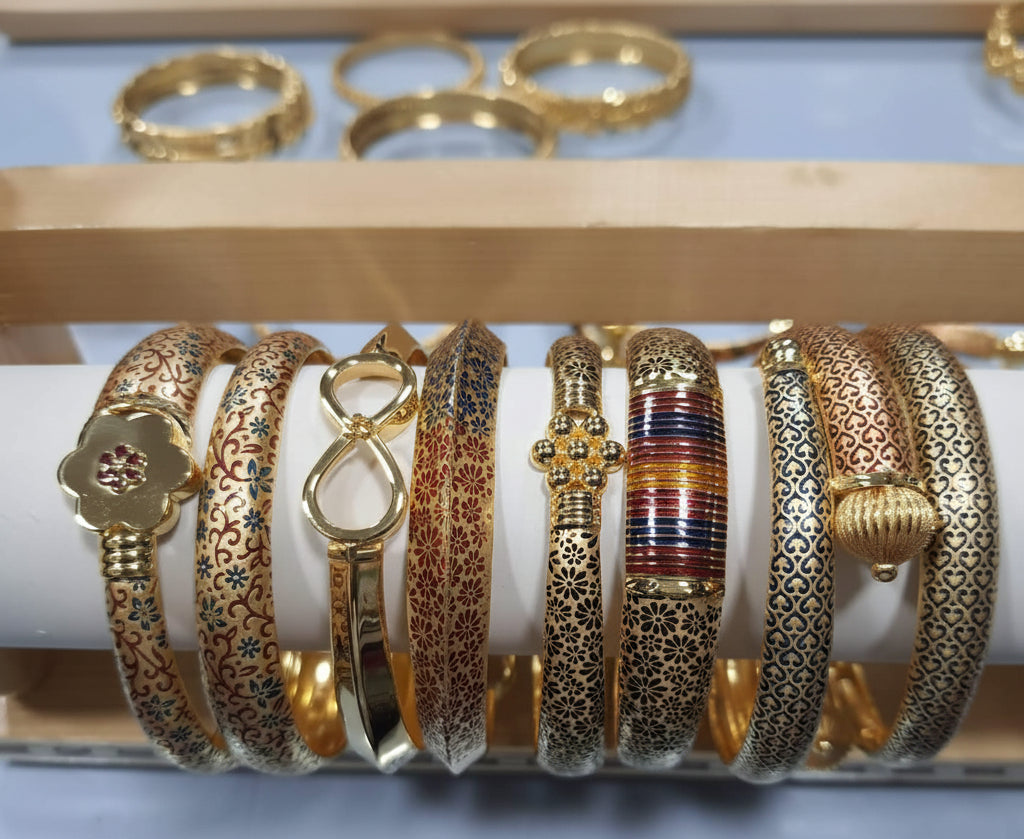 35gms fancy Half round Bangles
