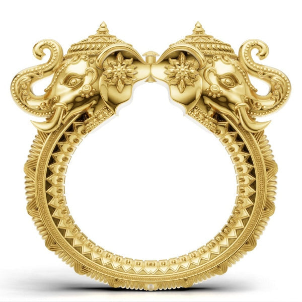 Elephant design Electroforming kada