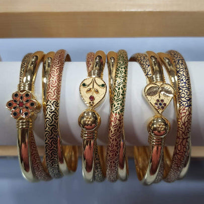 35gms fancy Half round Bangles