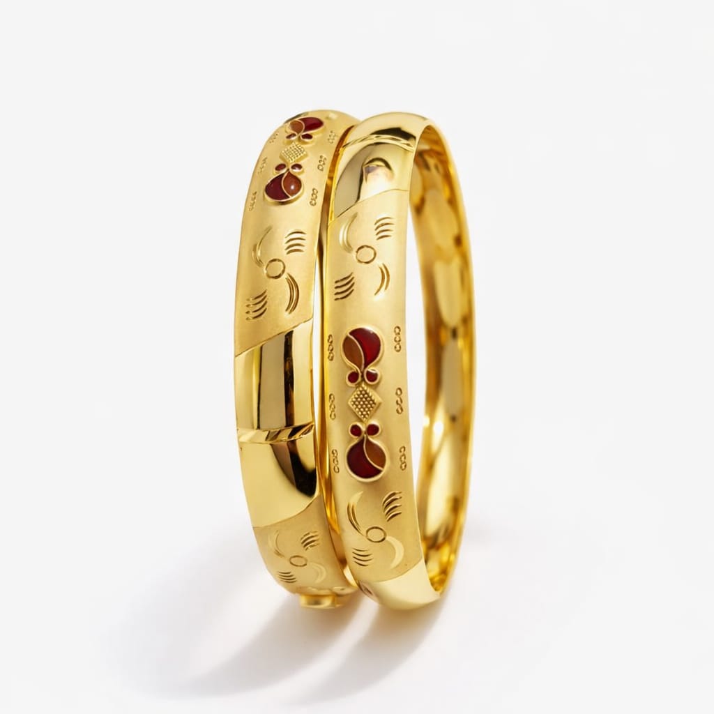30gms Half round Bangles