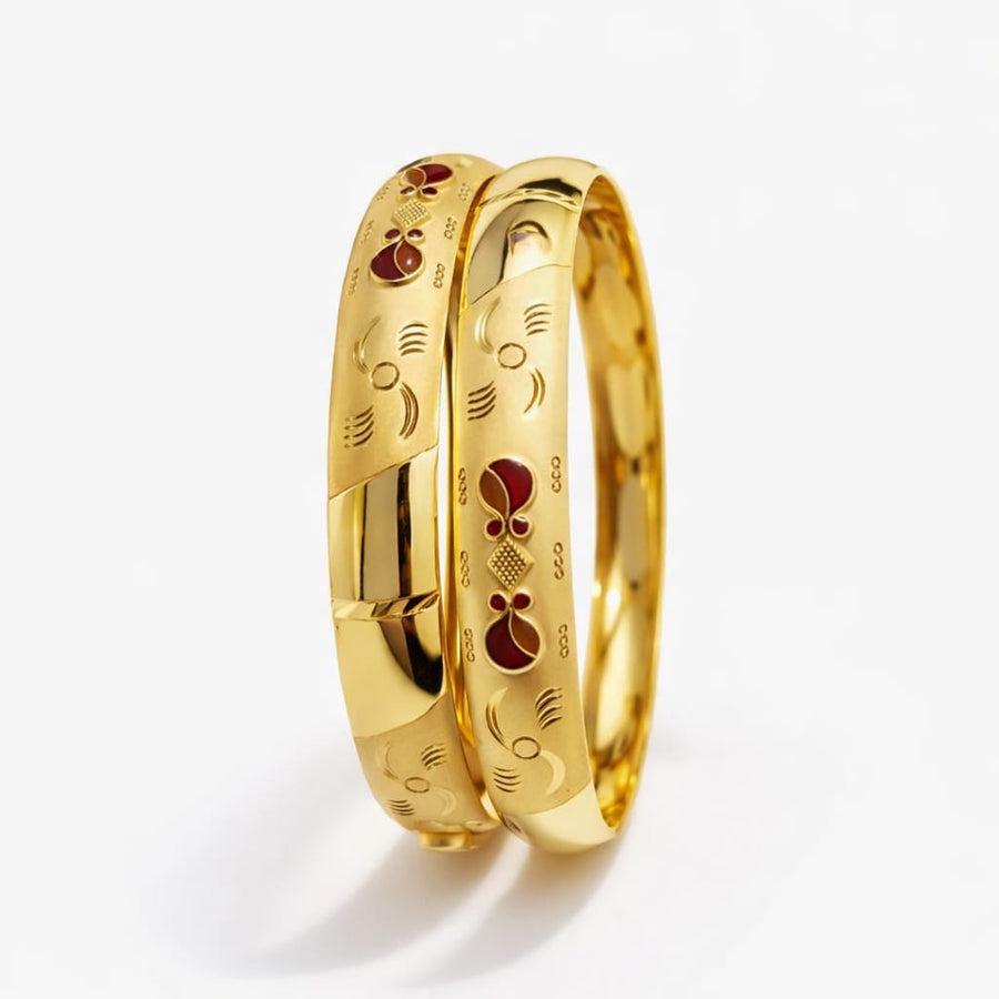 30gms Half round Bangles