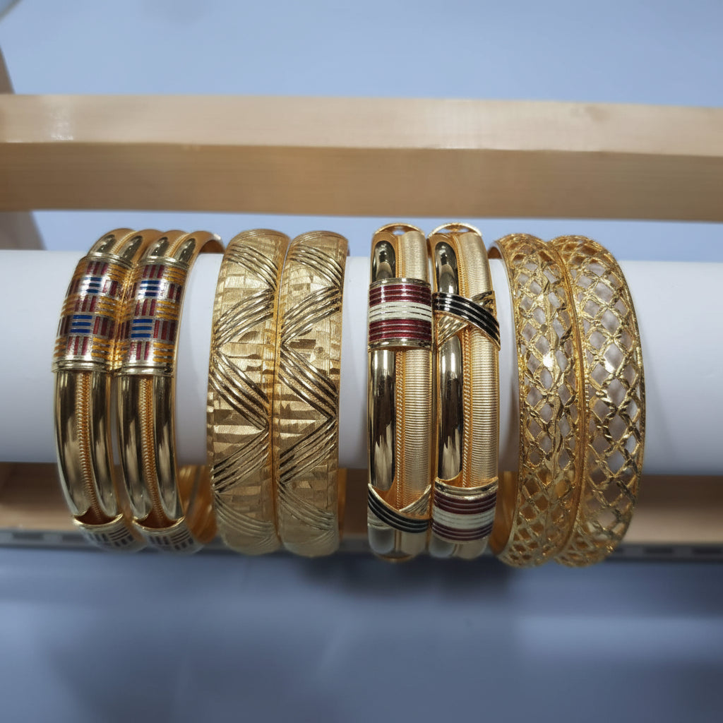 45gms fancy Half round Bangles